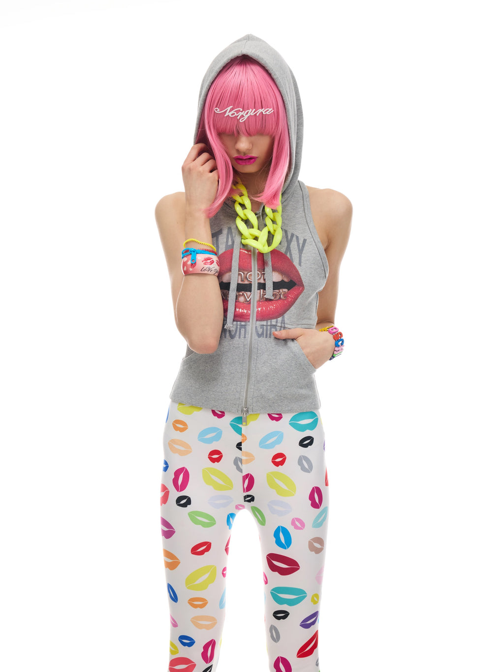 NORGIRA｜[STAY SEXY] Zip Hooded Vest