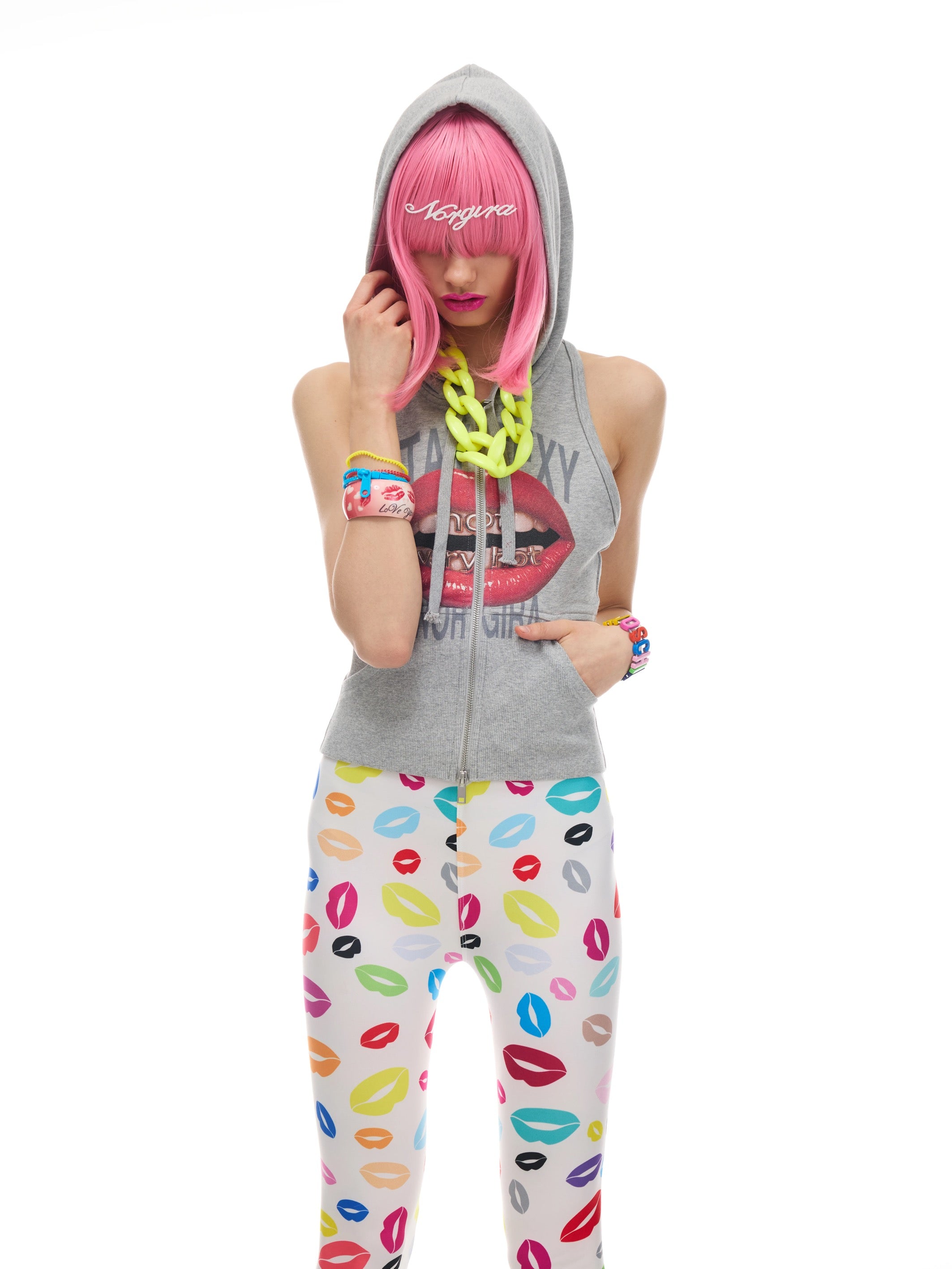 NORGIRA｜[STAY SEXY] Zip Hooded Vest