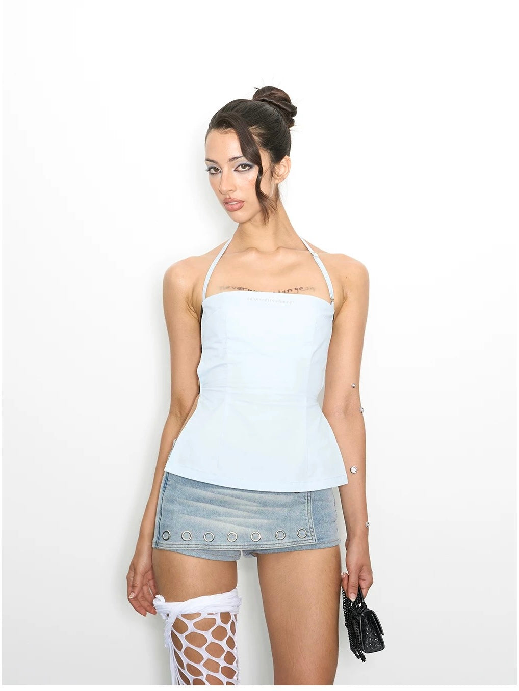 NOLA｜Back Bandage Halter Crop Top