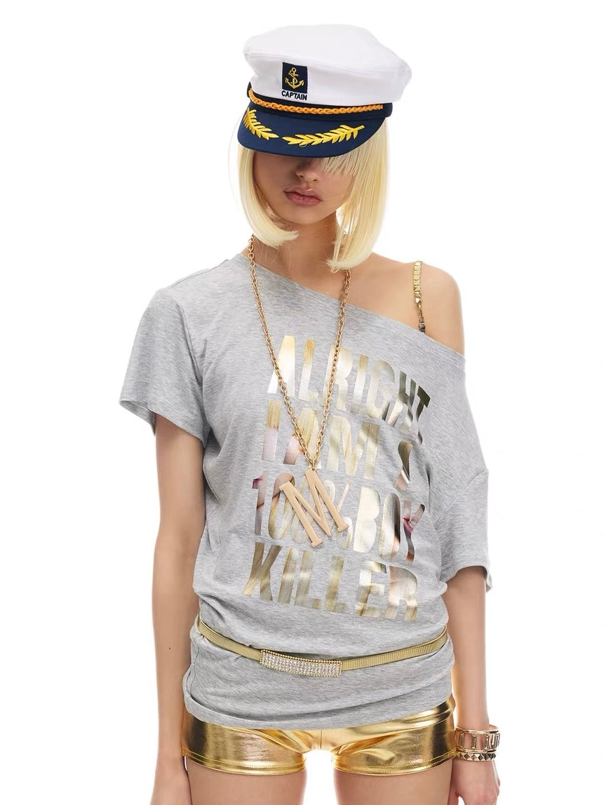 NORGIRA｜Metallic Multi-Way Slim Tee