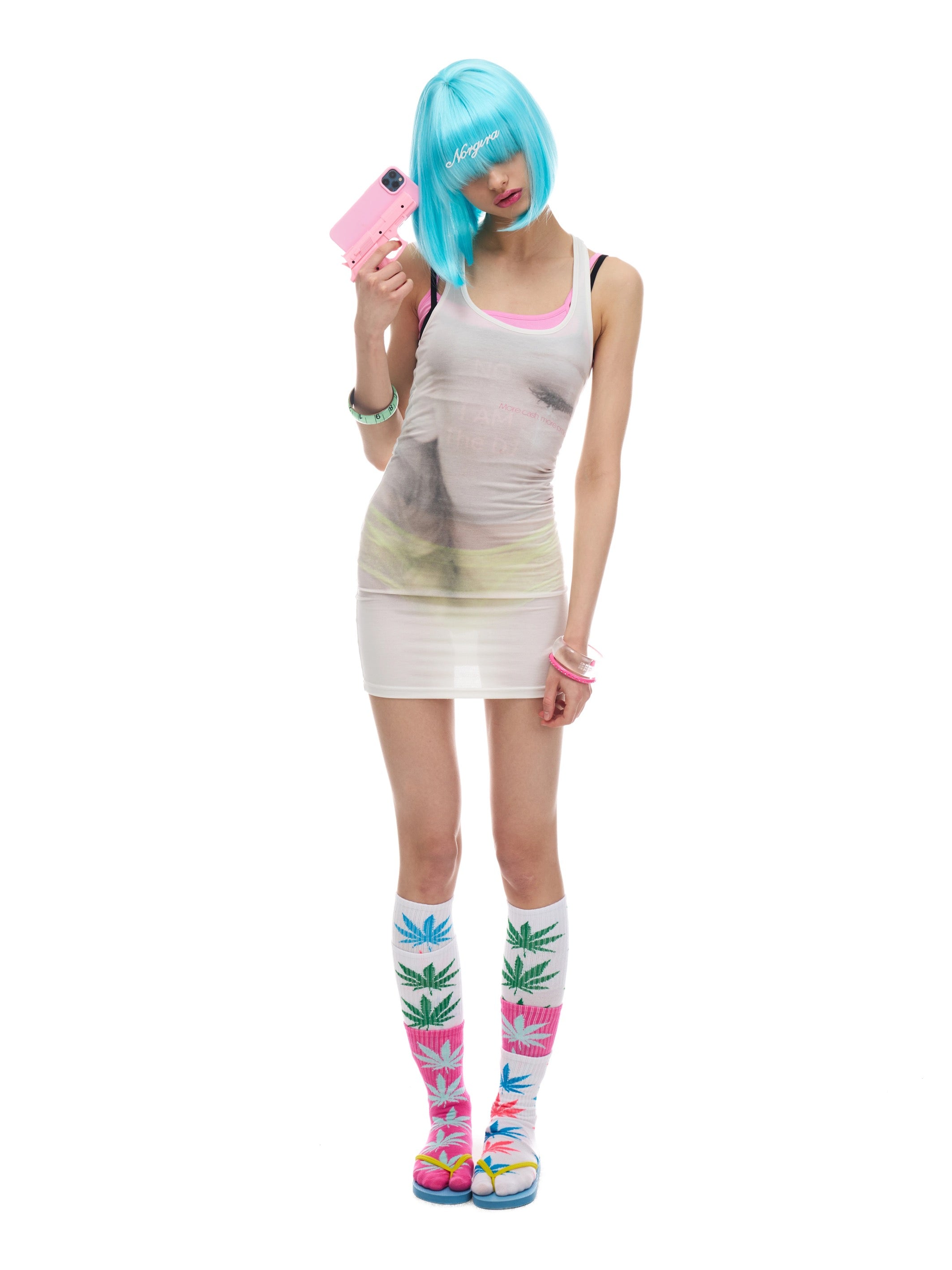 NORGIRA｜[Crying Euro] Print Dress