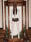 1JINNSTUDIO｜ Bone Sequin U-Neck Tank