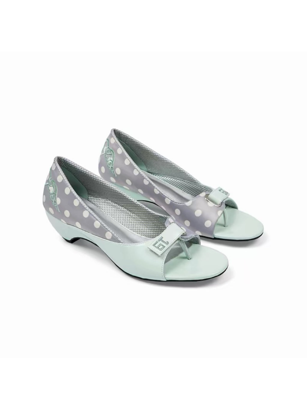 PonteAlleMoss19｜Mint Polka Dot Sandals