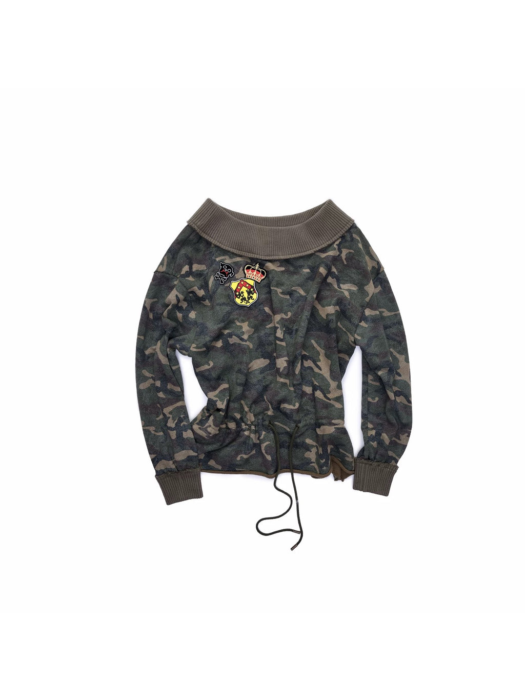 1JINNSTUDIO｜Camo Drawstring Hoodie