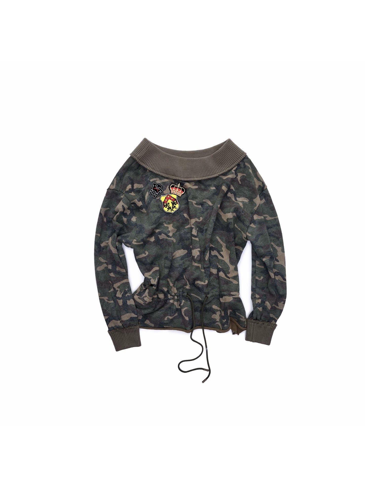 1JINNSTUDIO｜Camo Drawstring Hoodie