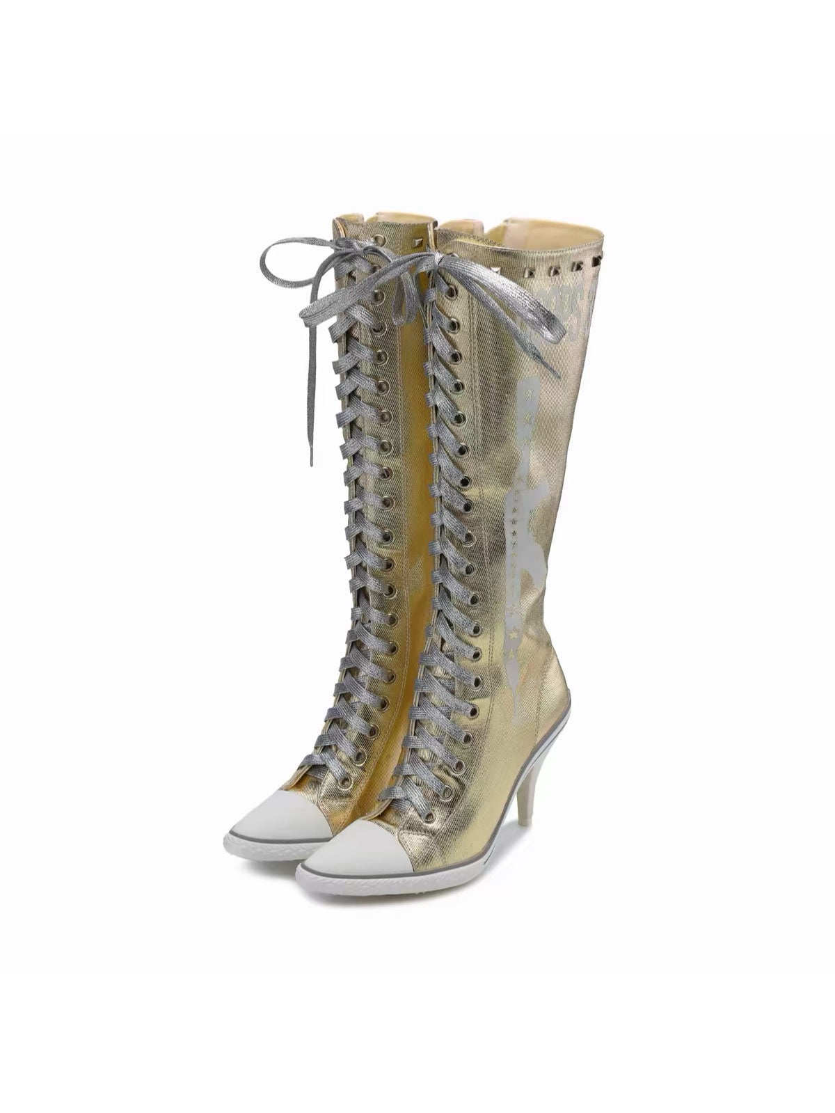 Ooops333｜Studded High-Heel Boots