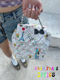 NeonPeachOffice｜Kitty Tweed Backpack