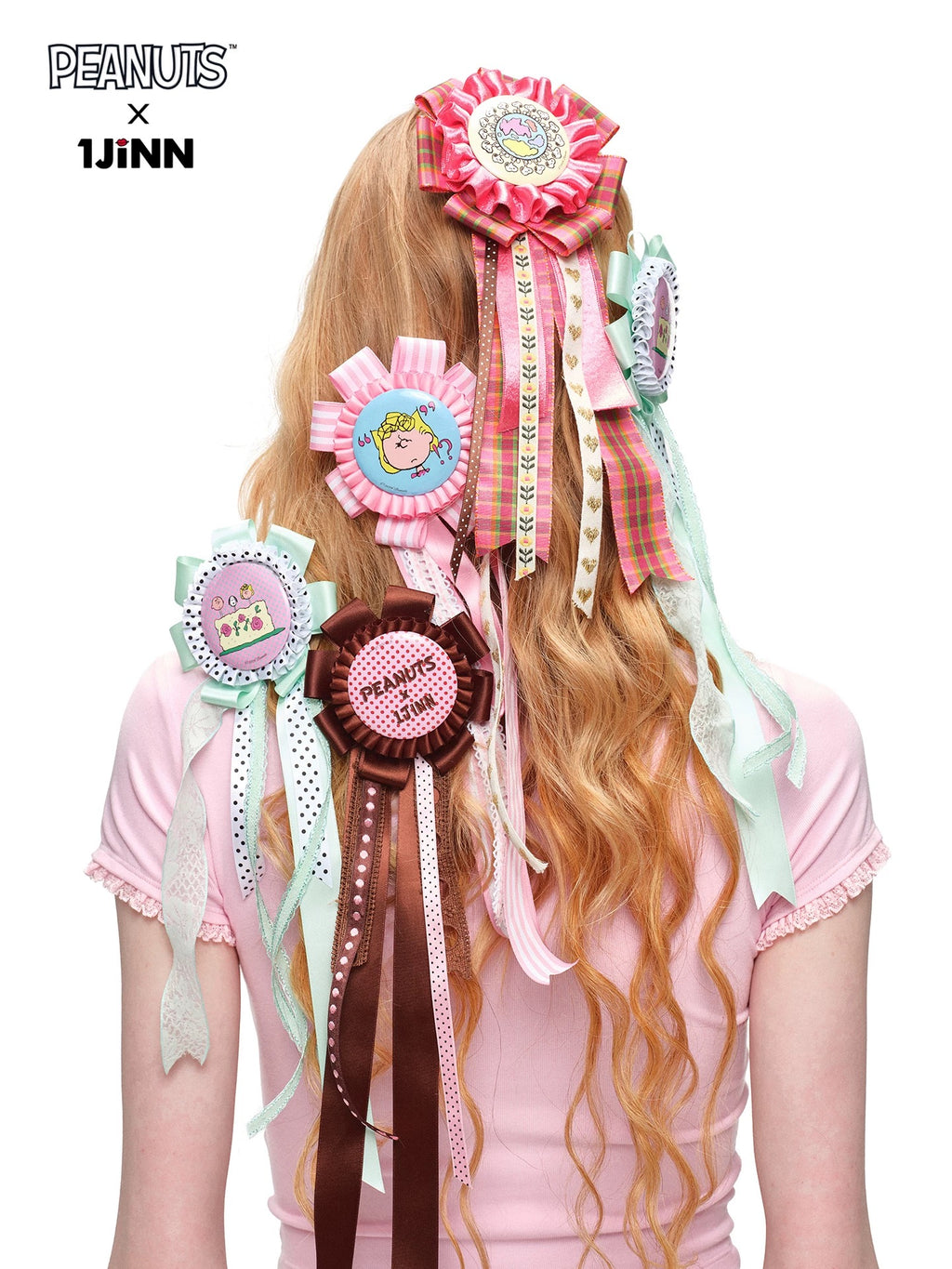 1JINN×SNOOPY｜Ribbon Badge Hair Clip