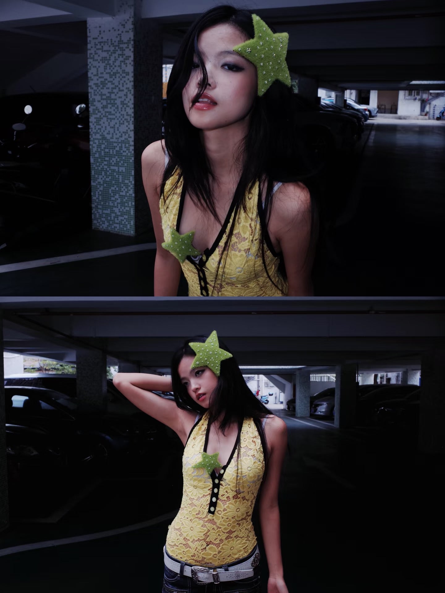 YVMIN｜Creative Grass Star Barrette Hair Clip