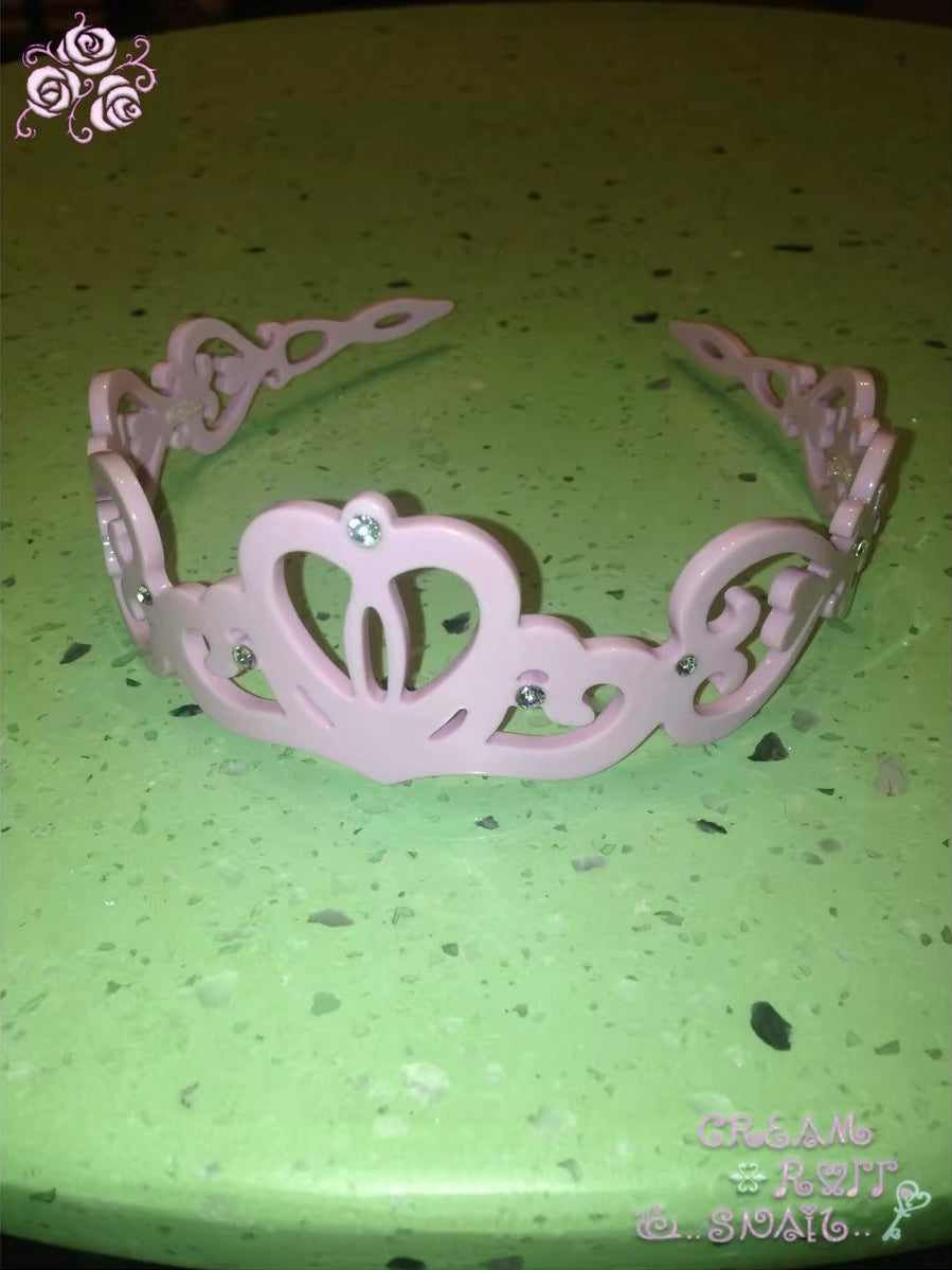 Cream roll snail ｜Crown Vine Crystal Headband