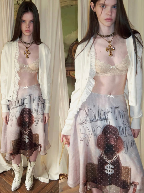 1JINN STUDIO｜Double Layer A-Line Skirt
