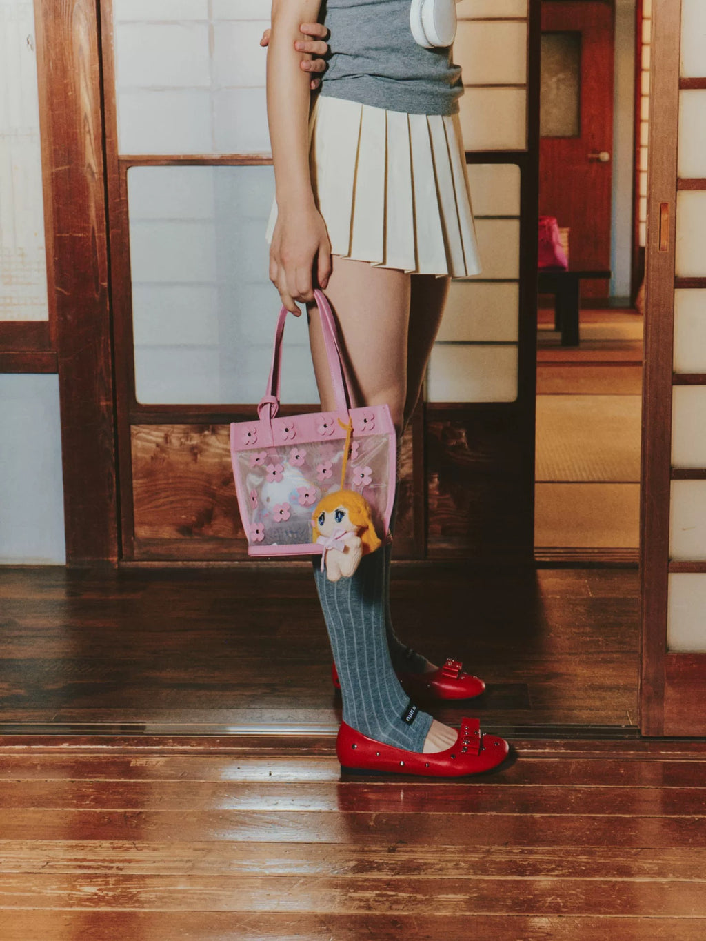 ECODAY｜Floral Bow Ballet Flats