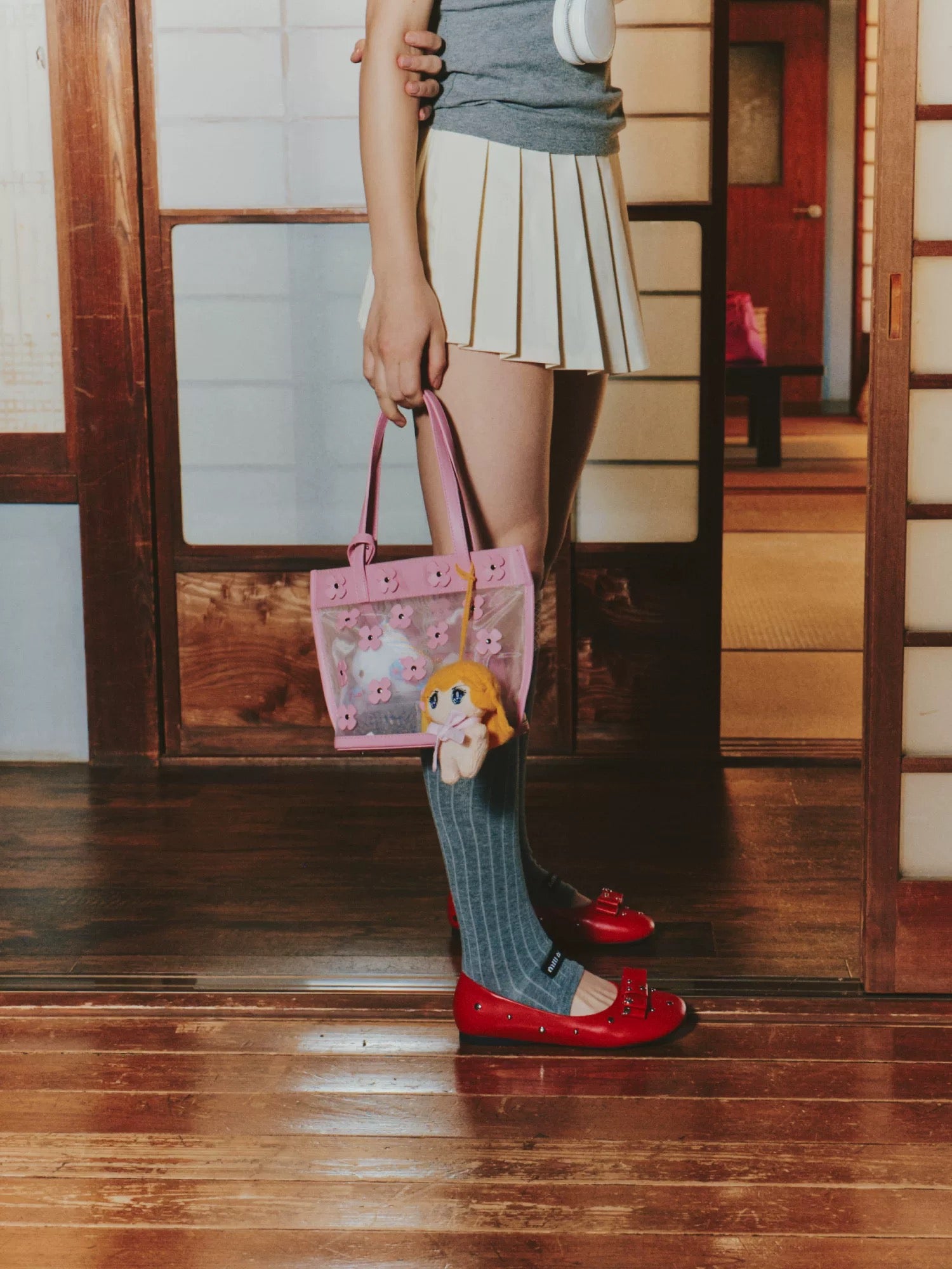 ECODAY｜Floral Bow Ballet Flats