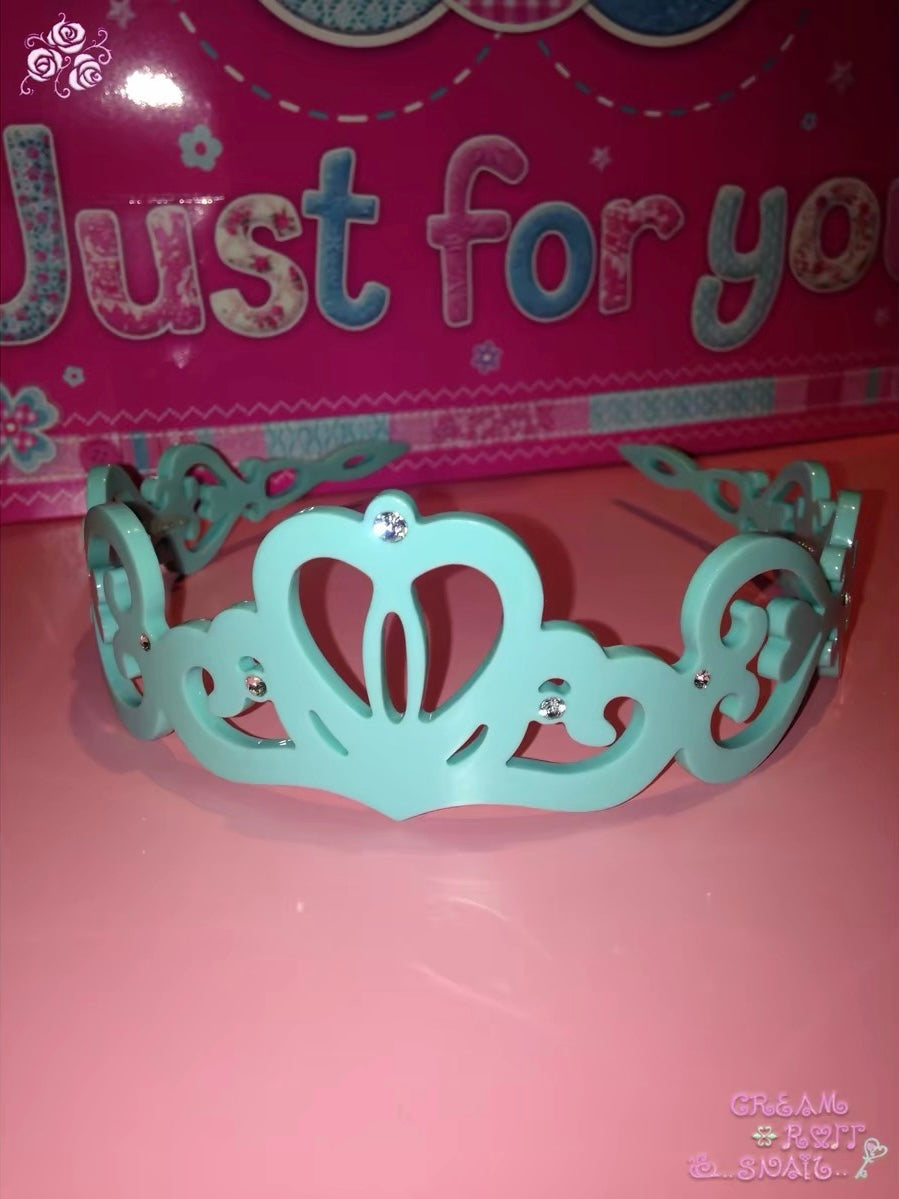 Cream roll snail ｜Crown Vine Crystal Headband