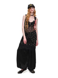 1JINNSTUDIO×SNOOPY Sheer Lace V-Neck Dress