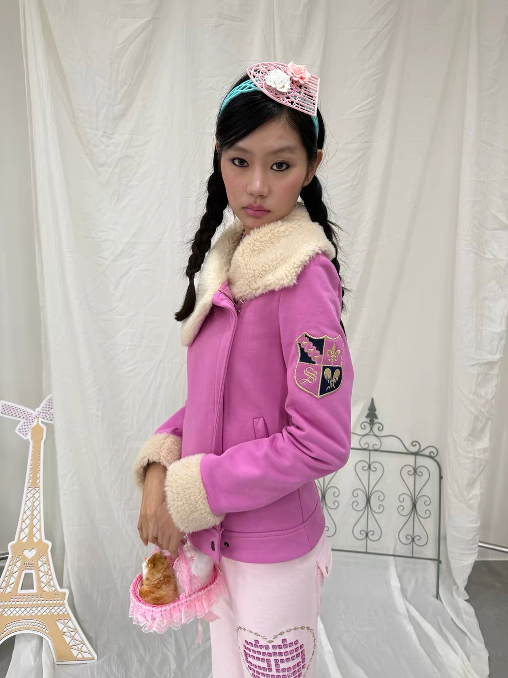 SunnyShell｜Fleece Lined Badge Embroidered Jacket