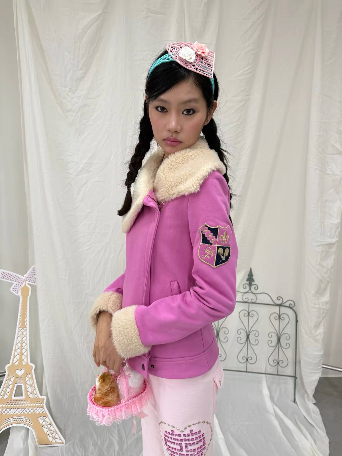 SunnyShell｜Fleece Lined Badge Embroidered Jacket