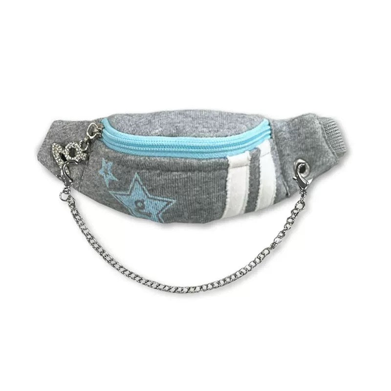 Grape｜Slogan Chain Wristlet Bag 3 Colors