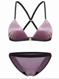 montiroir｜Pink Velvet Bra Set