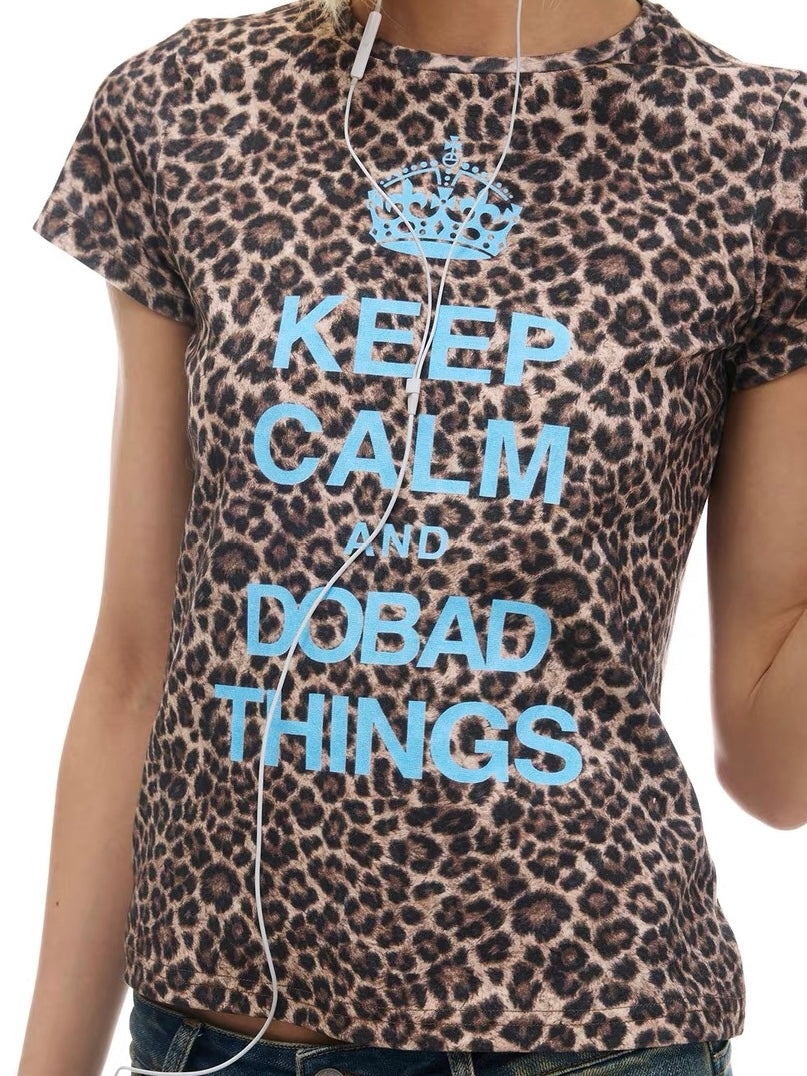 NORGIRA｜Vintage Crown Leopard Tee