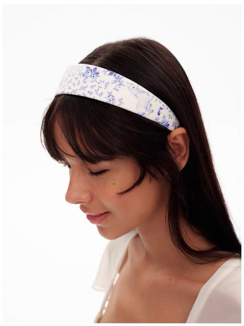 9266studio｜Blue Porcelain Wide Headband