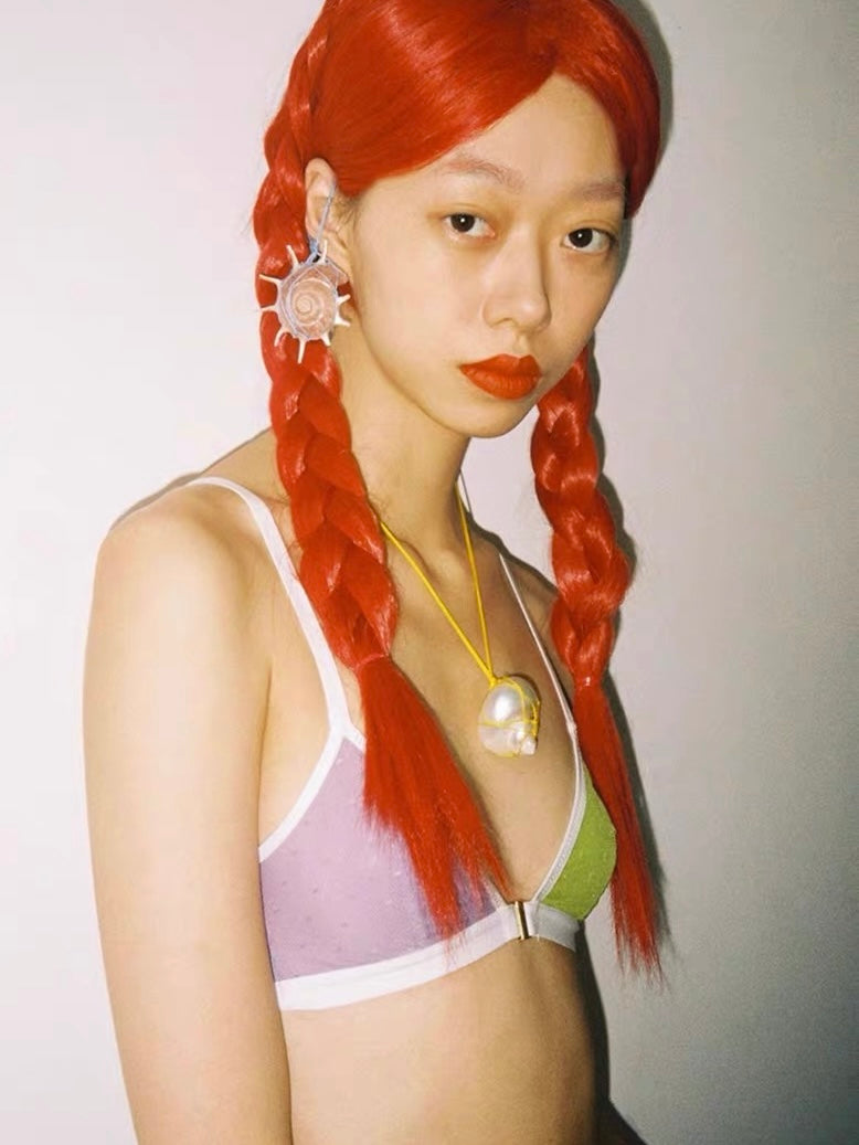 montiroir｜Polka Dot Mesh Bra Set