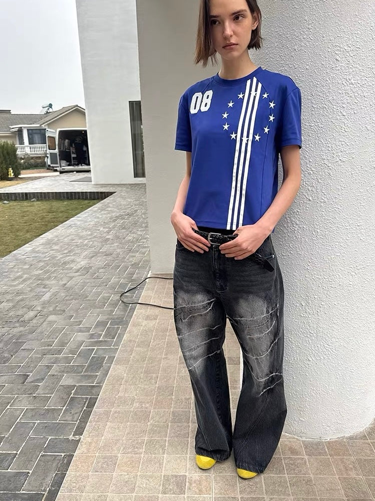 CasseSango｜Star Embroidered Street Tee