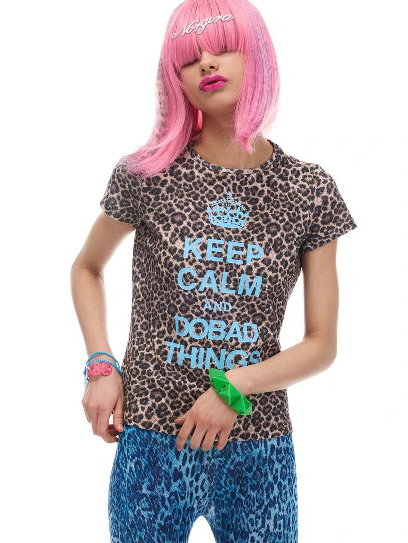 NORGIRA｜Vintage Crown Leopard Tee
