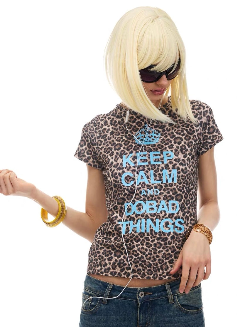 NORGIRA｜Vintage Crown Leopard Tee