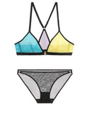 montiroir｜Polka Dot Mesh Bra Set