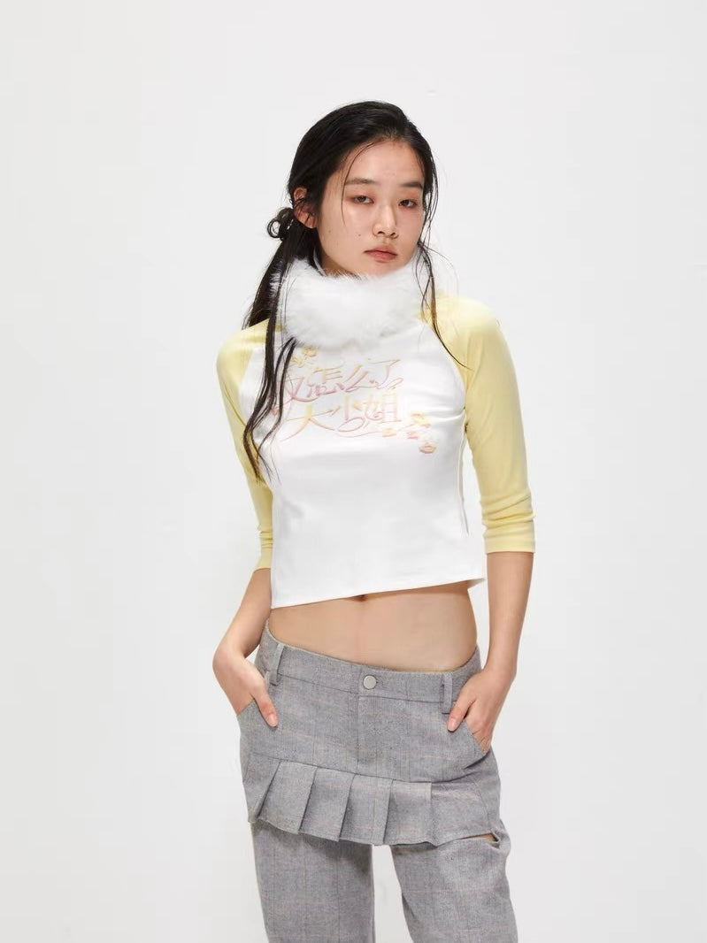 9266studio｜Princess Graphic Raglan Tee