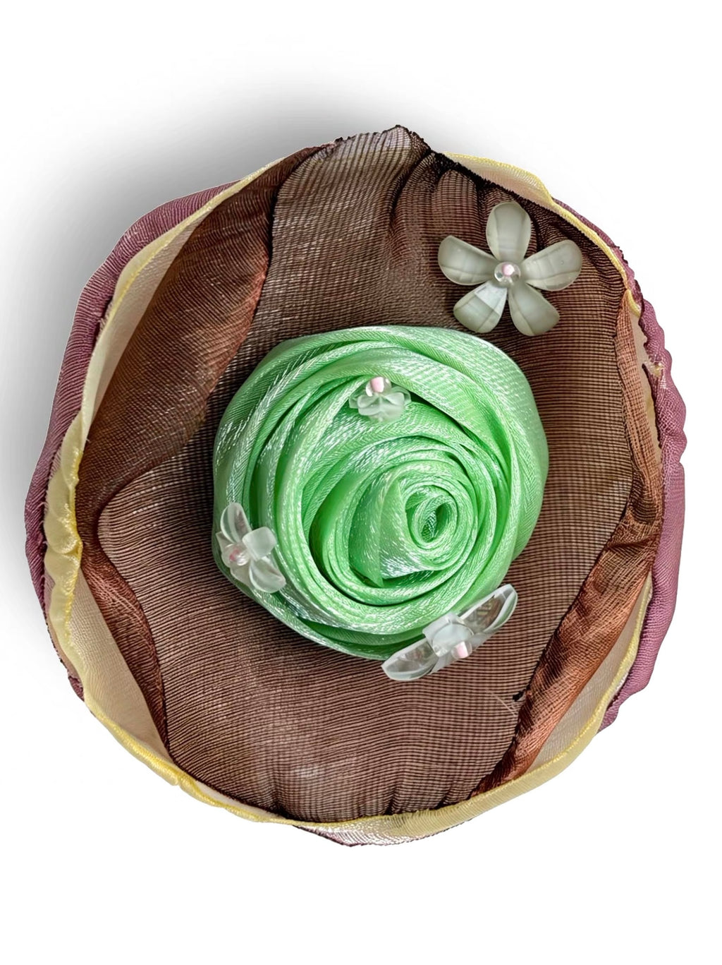 9266studio｜Organza Rose Hair Clip