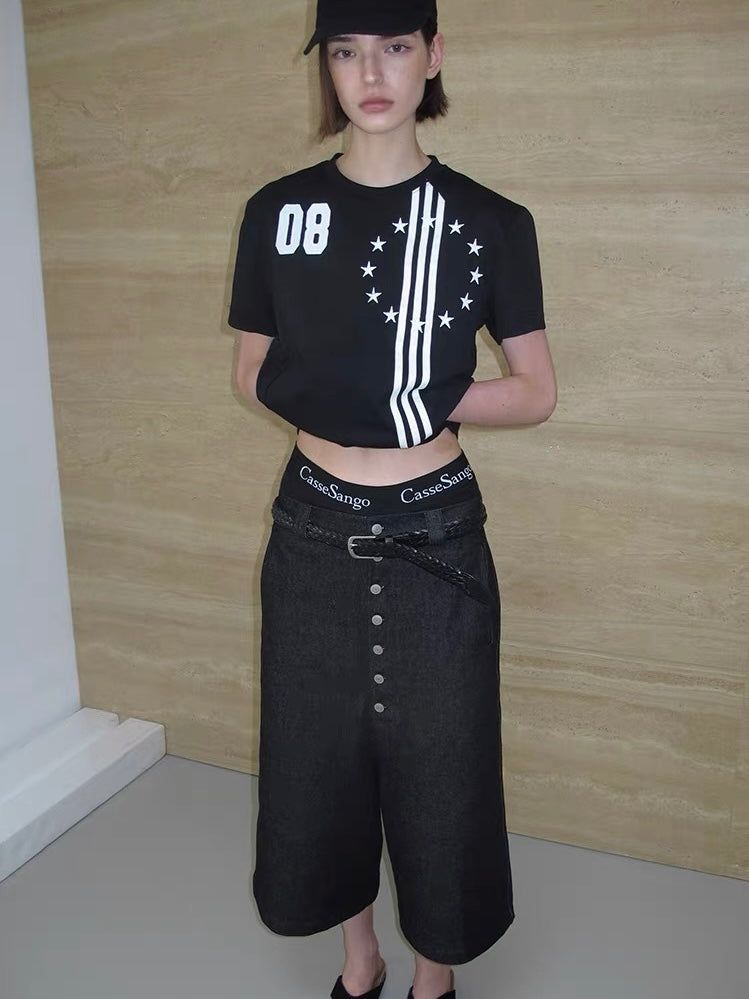 CasseSango｜Star Embroidered Street Tee