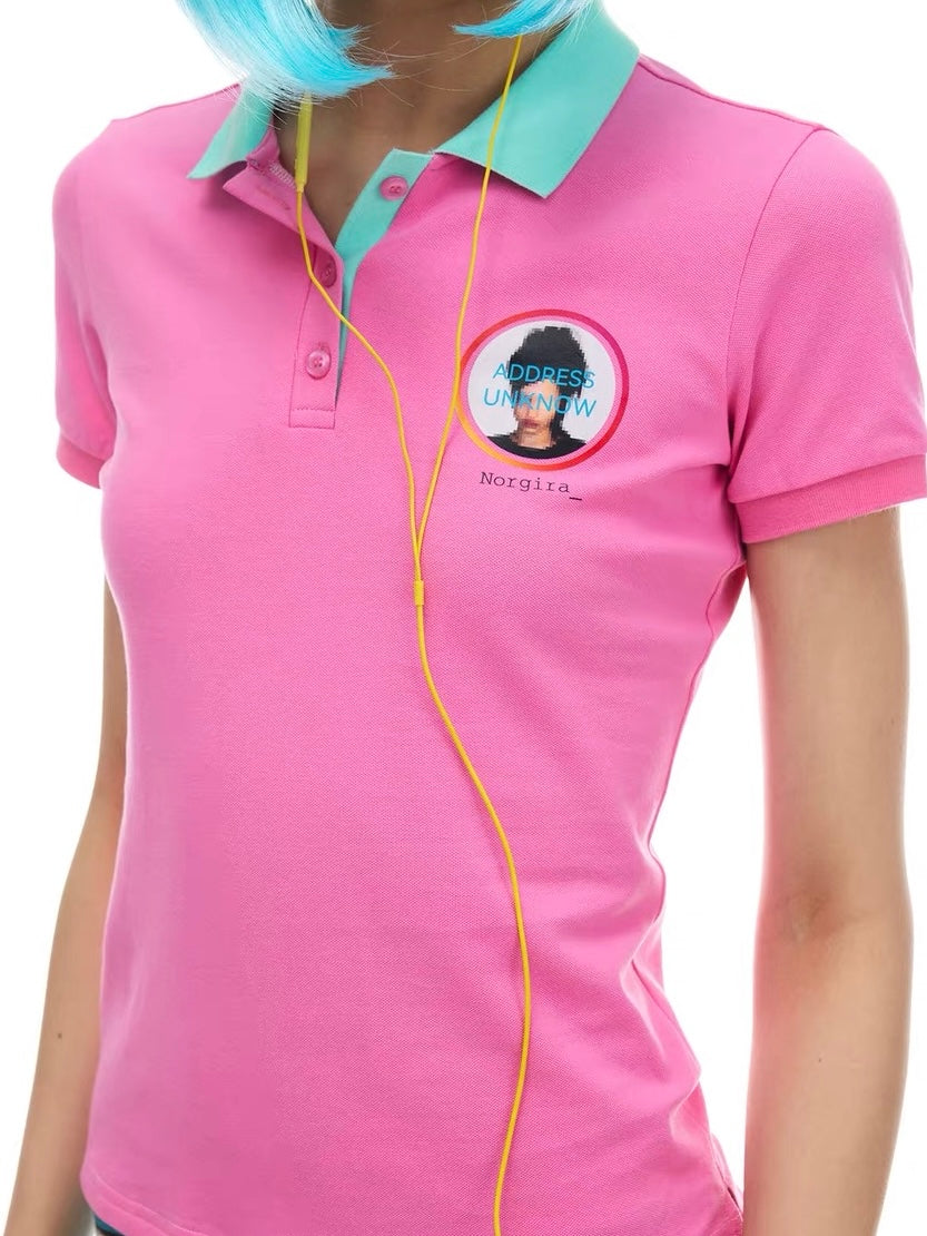 NORGIRA｜Parody Graphic Slim Polo