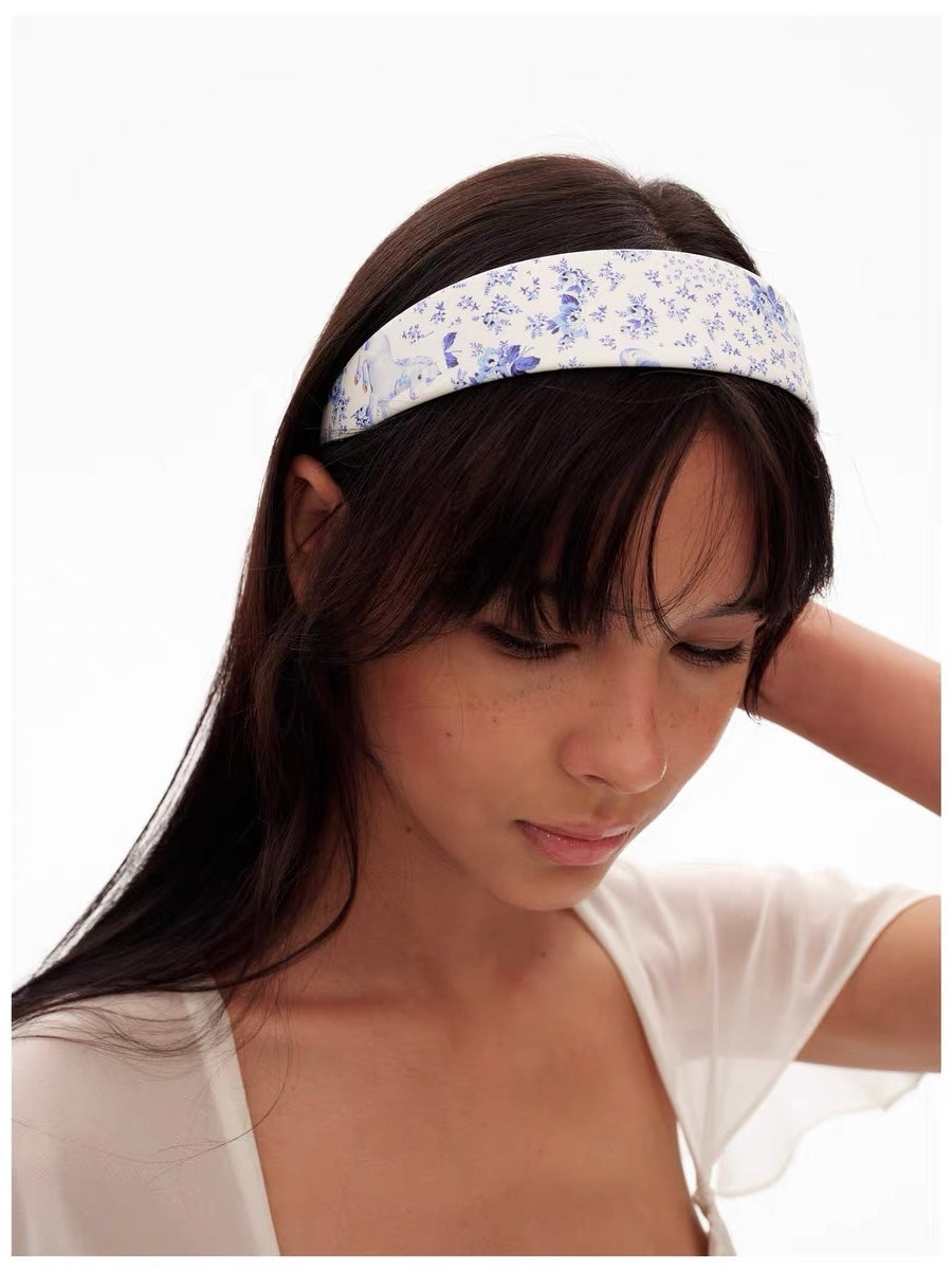 9266studio｜Blue Porcelain Wide Headband