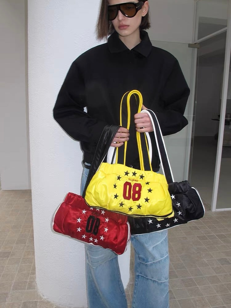 CasseSango｜08 Star Embroidered Hobo Bag