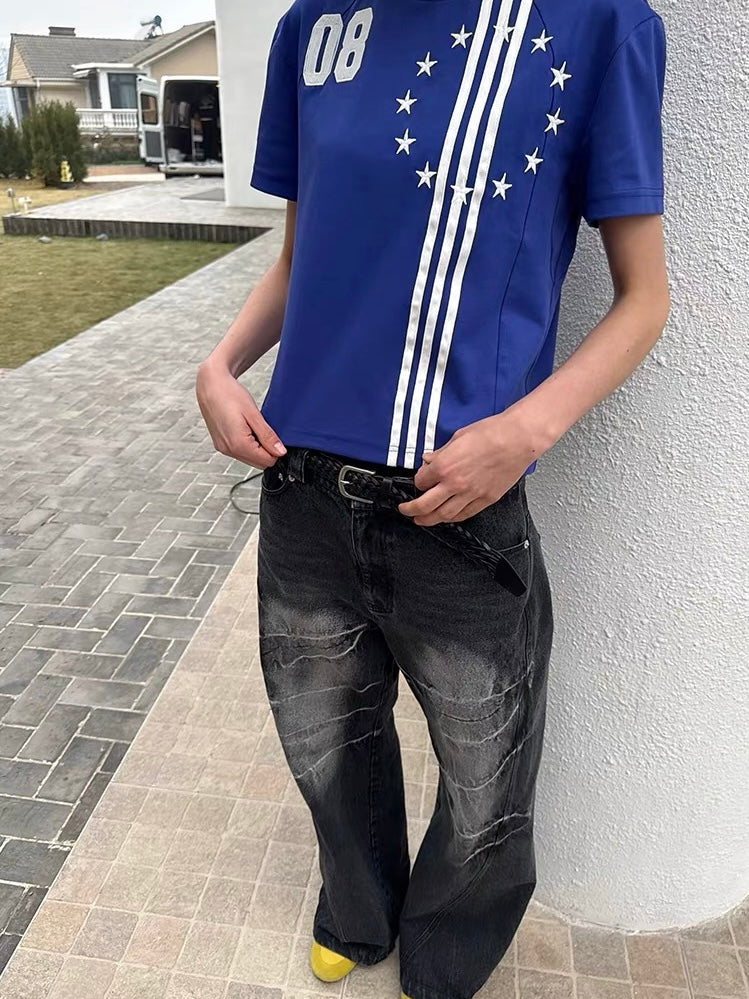 CasseSango｜Star Embroidered Street Tee