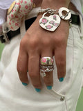 NARCII｜Rose Floral Enamel Statement Ring