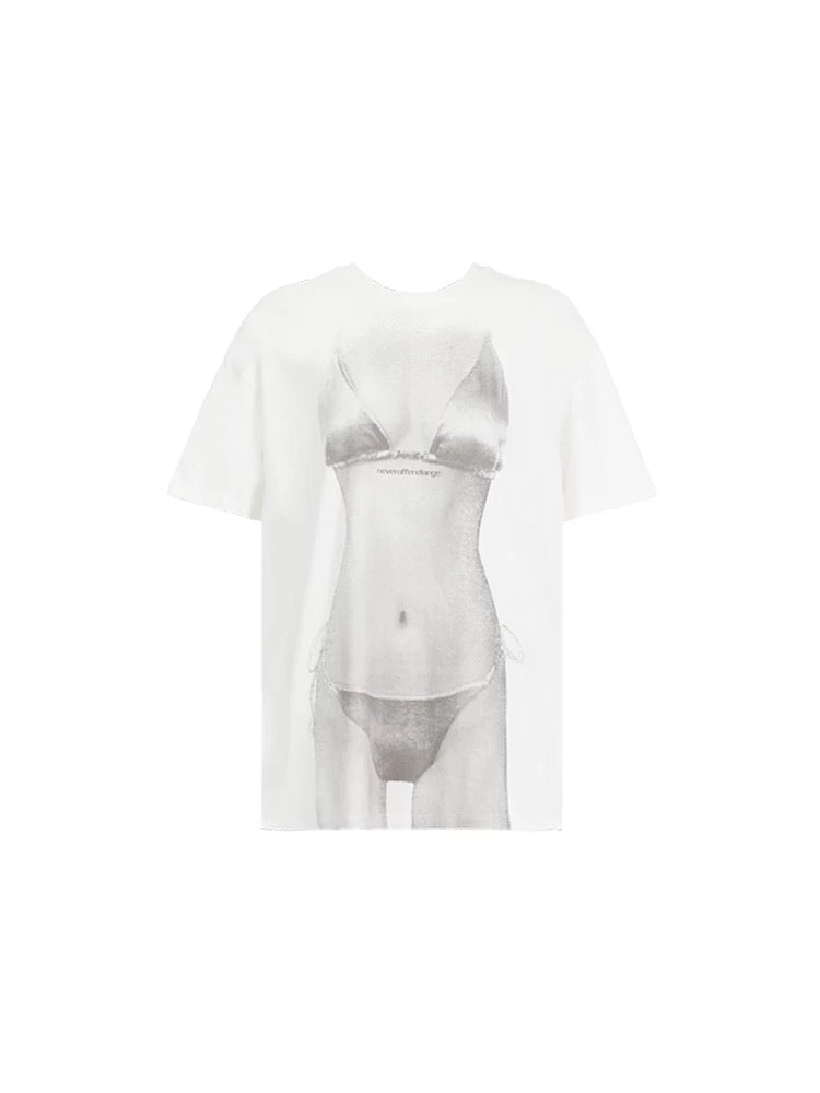 NOLA｜Bikini-Inspired Sheer Short Sleeve T-shirt