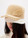 9266studio｜Vintage Feather Wool Cap