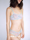 montiroir｜Tulip Print Mesh Lingerie Set
