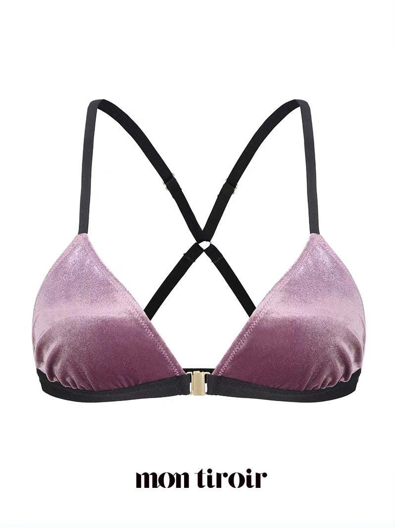 montiroir｜Pink Velvet Bra Set