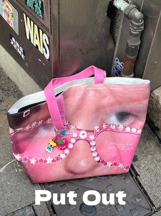 Put out｜Pink Y3K Dupont Tote Bag