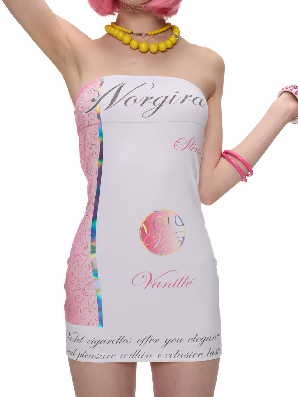 NORGIRA｜Vanille Cigarette Tube Dress