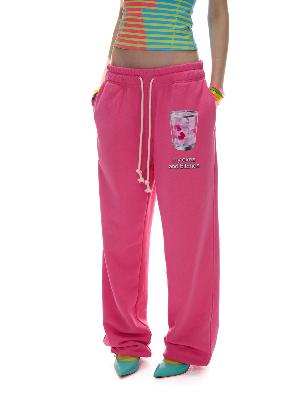 NORGIRA｜TRASH Graphic Drawstring Joggers