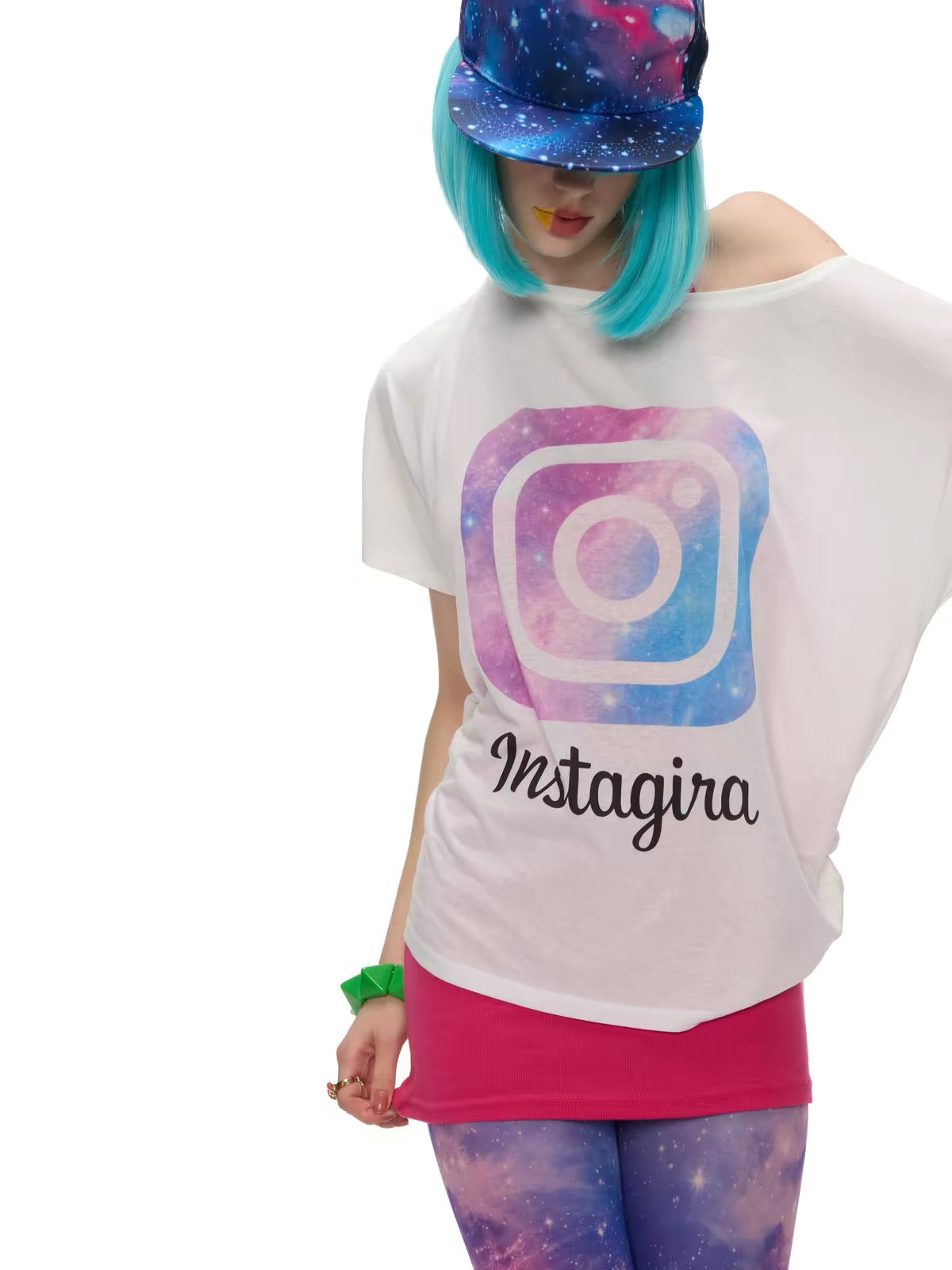 NORGIRA｜Instagira Starry One-Shoulder Tee