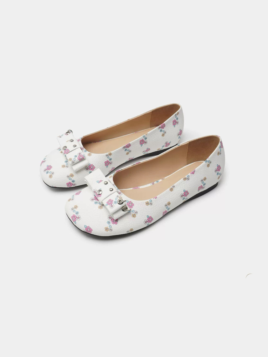 ECODAY｜Floral Bow Ballet Flats
