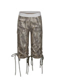 Ooops｜Metallic Camo Convertible Cargo Pants