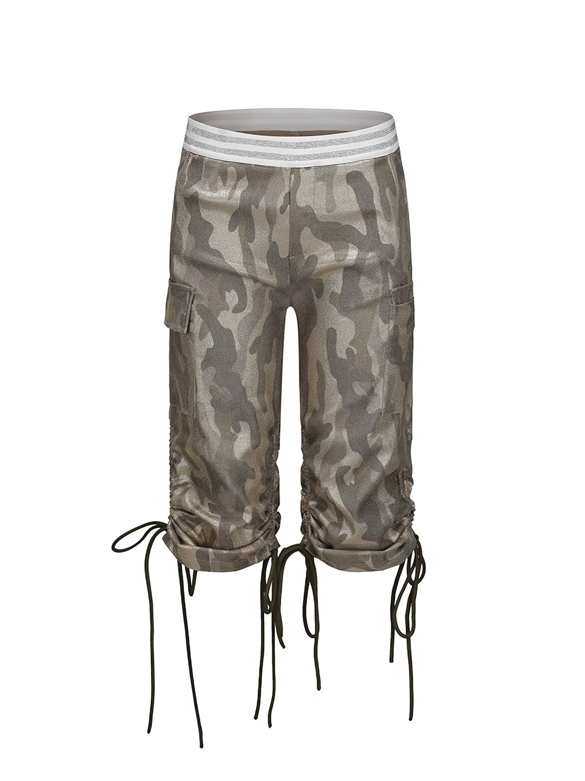 Ooops｜Metallic Camo Convertible Cargo Pants