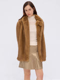 9266studio｜25aw Soft faux-fur texture coat